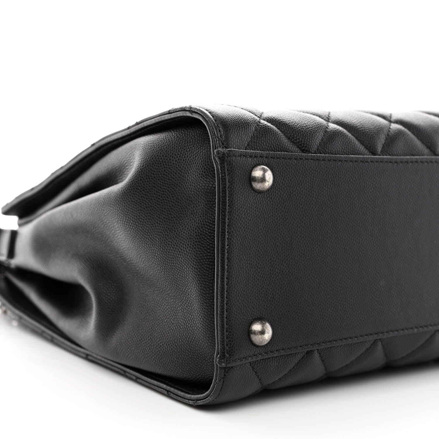Chanel Caviar Quilted Medium CC Bucket Bag Black 9 of 10