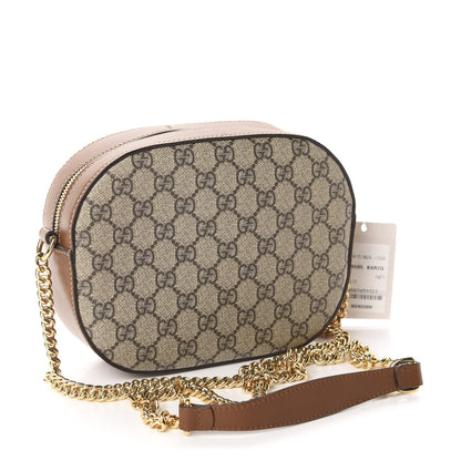 Gucci GG Supreme Monogram Blind For Love Embroidered Mini Chain Shoulder Bag Beige Tuscany 3 of 10