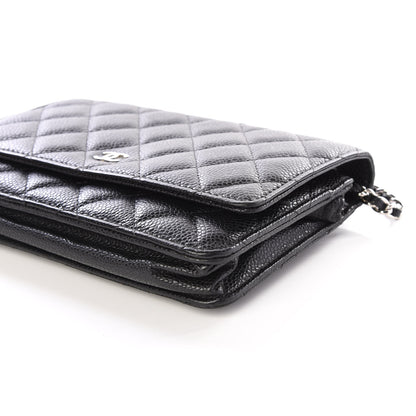 Chanel Caviar Quilted Wallet On Chain WOC Black 6 of 11