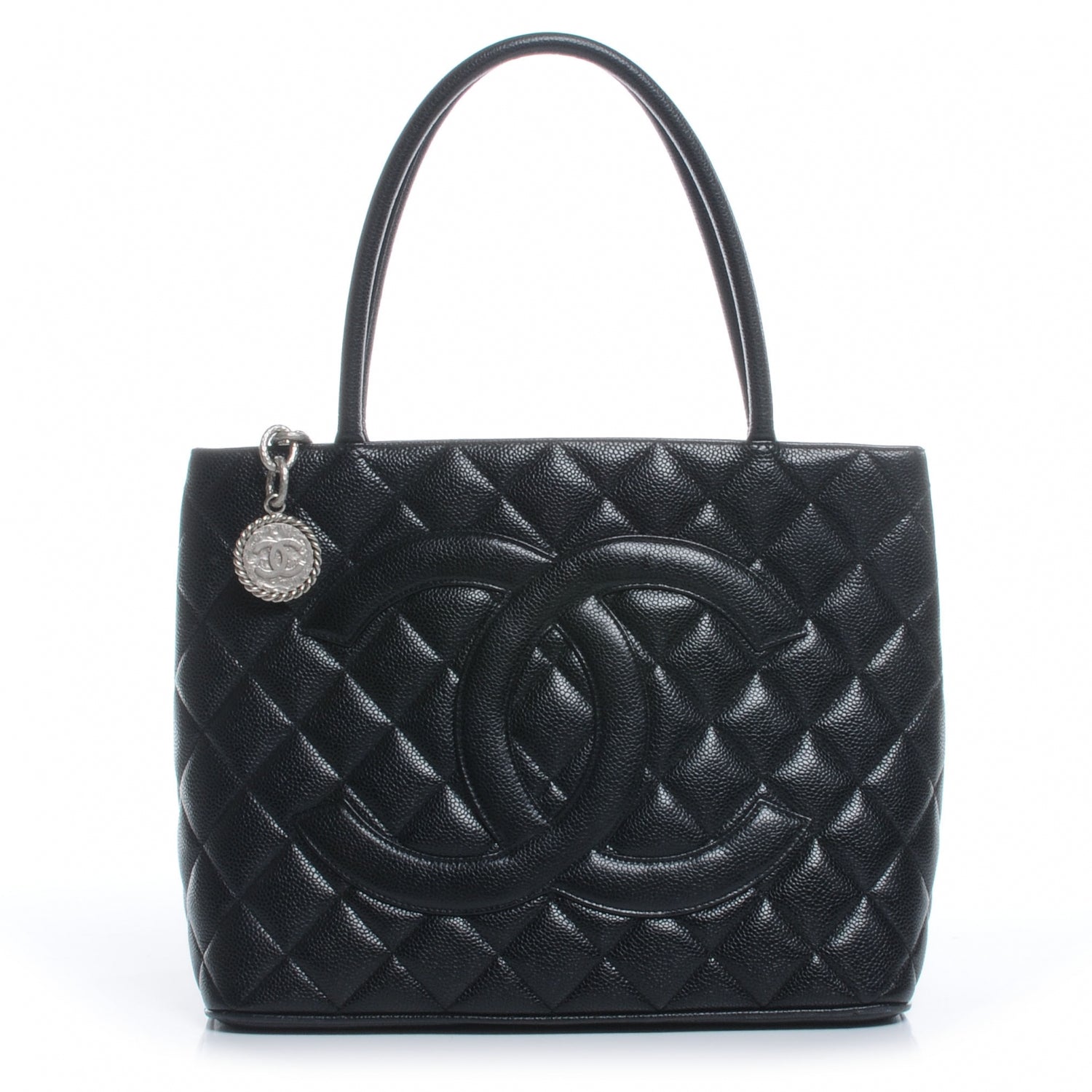 Chanel Caviar Medallion Tote Black 1 of 7
