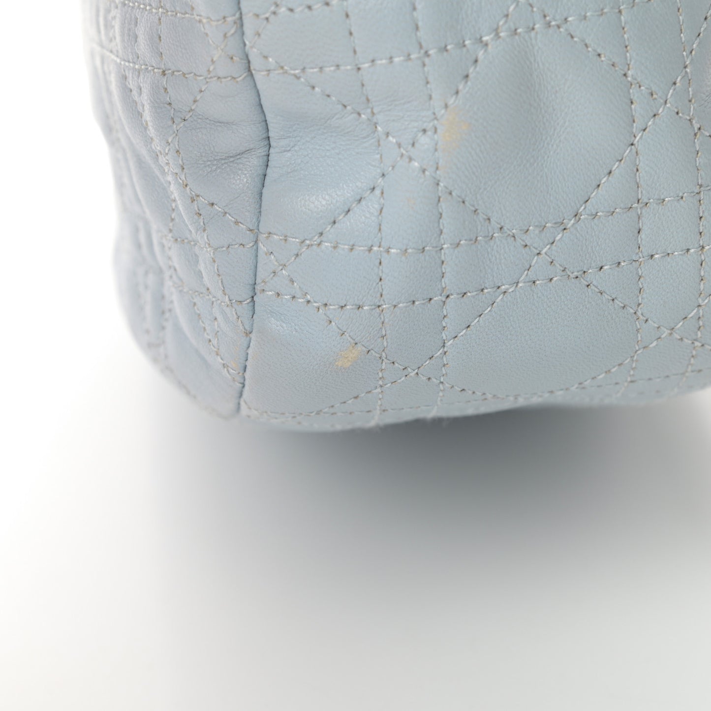 Lambskin Cannage Dior Soft Hobo Light Blue