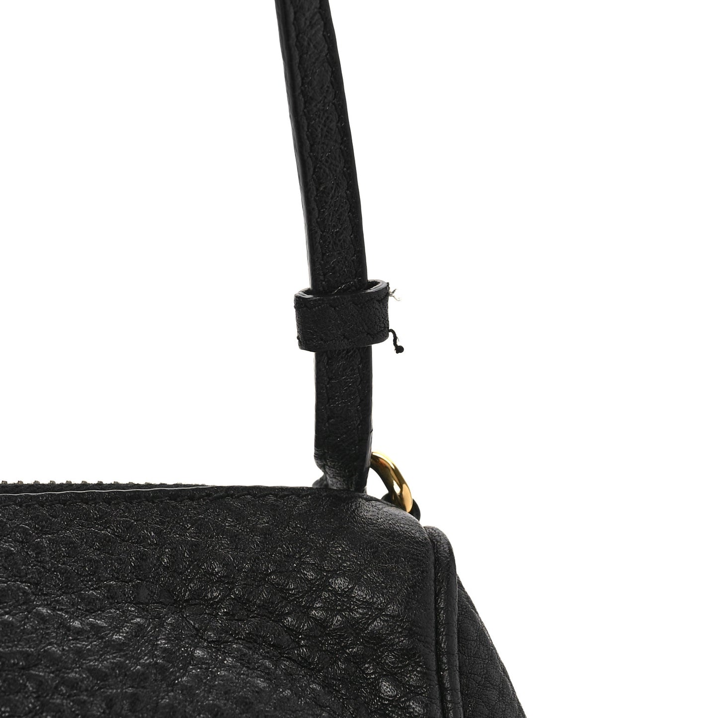 Vitello Daino Pochette Bag Black