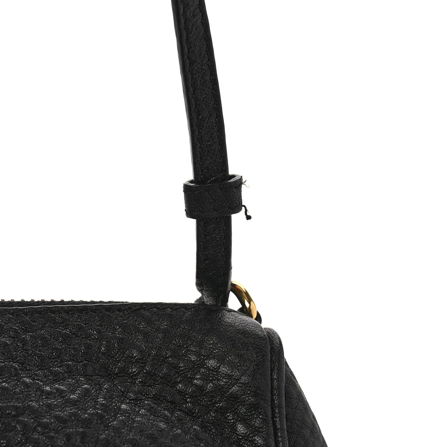 Prada Vitello Daino Pochette Bag Black 8 of 8