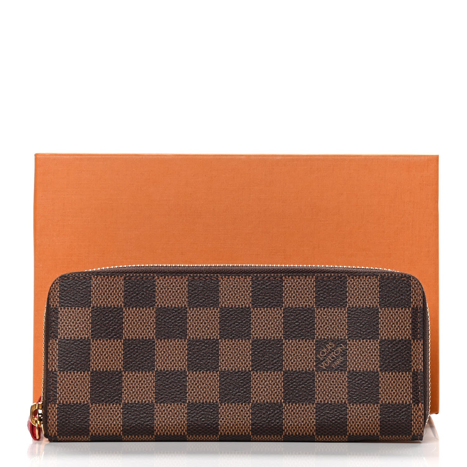 Louis Vuitton Damier Ebene Clemence Wallet Cherry 9 of 9