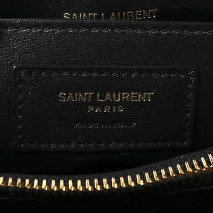 Saint Laurent Calfskin Y Quilted Monogram Small Loulou Chain Satchel Black 6 of 10