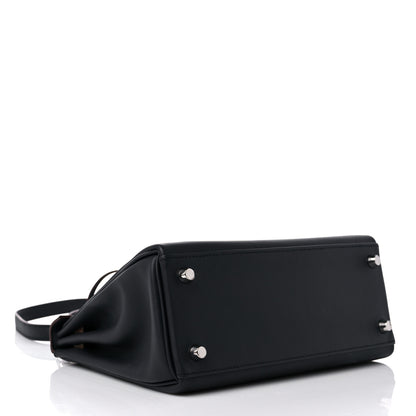 Hermes Swift Colormatic Kelly Retourne 25 Caban Black Chai Gold Etoupe 4 of 12