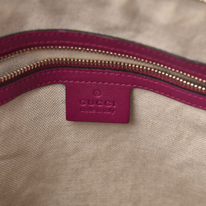 Gucci Patent Microguccissima Small Nice Top Handle Dome Bag Bright Bouganville 6 of 10