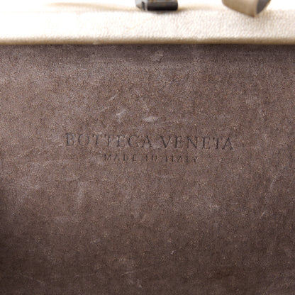 Bottega Veneta Metallic Nappa Intrecciato Distressed Knot Clutch Beige 6 of 10