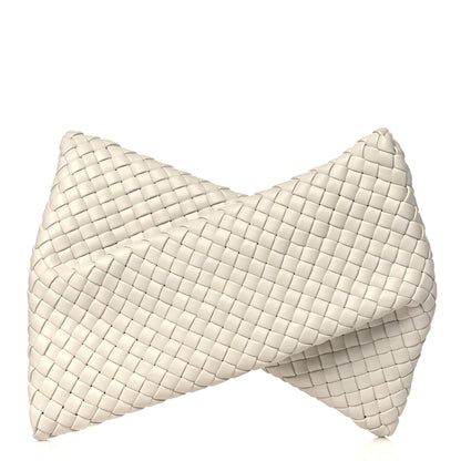 Bottega Veneta Nappa Intrecciato Crisscross Clutch Chalk 1 of 6