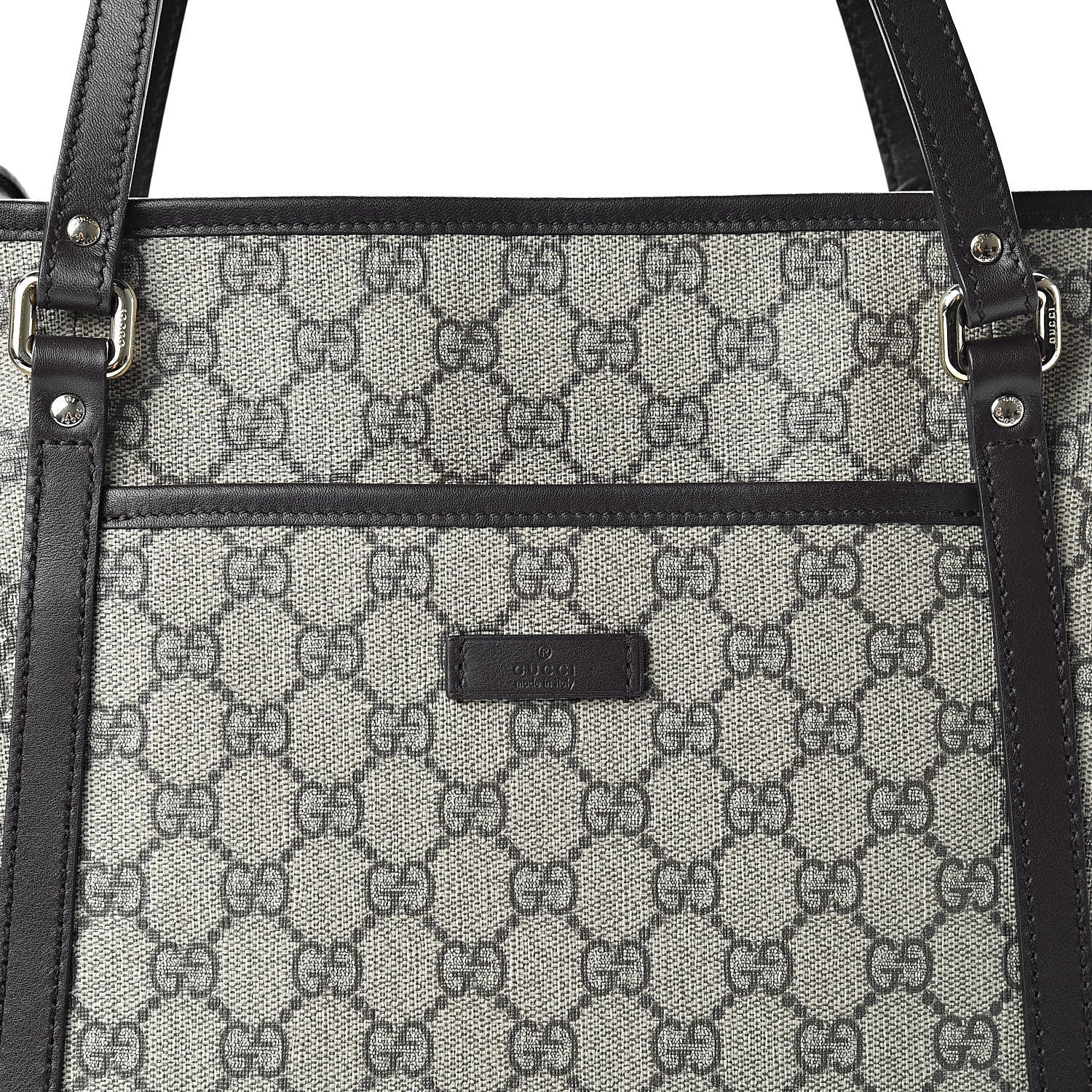 Gucci GG Supreme Monogram Medium Joy Tote Dark Brown 8 of 10