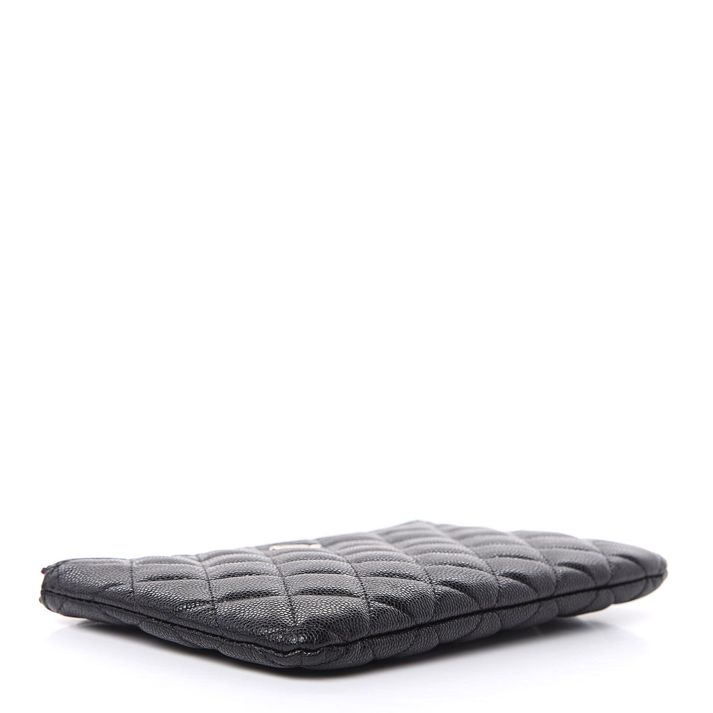 Caviar Quilted Cosmetic Case Black