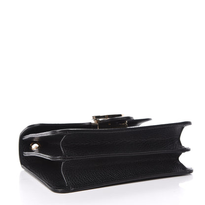 Gucci Dollar Calfskin Small Interlocking G Shoulder Bag Black 4 of 9