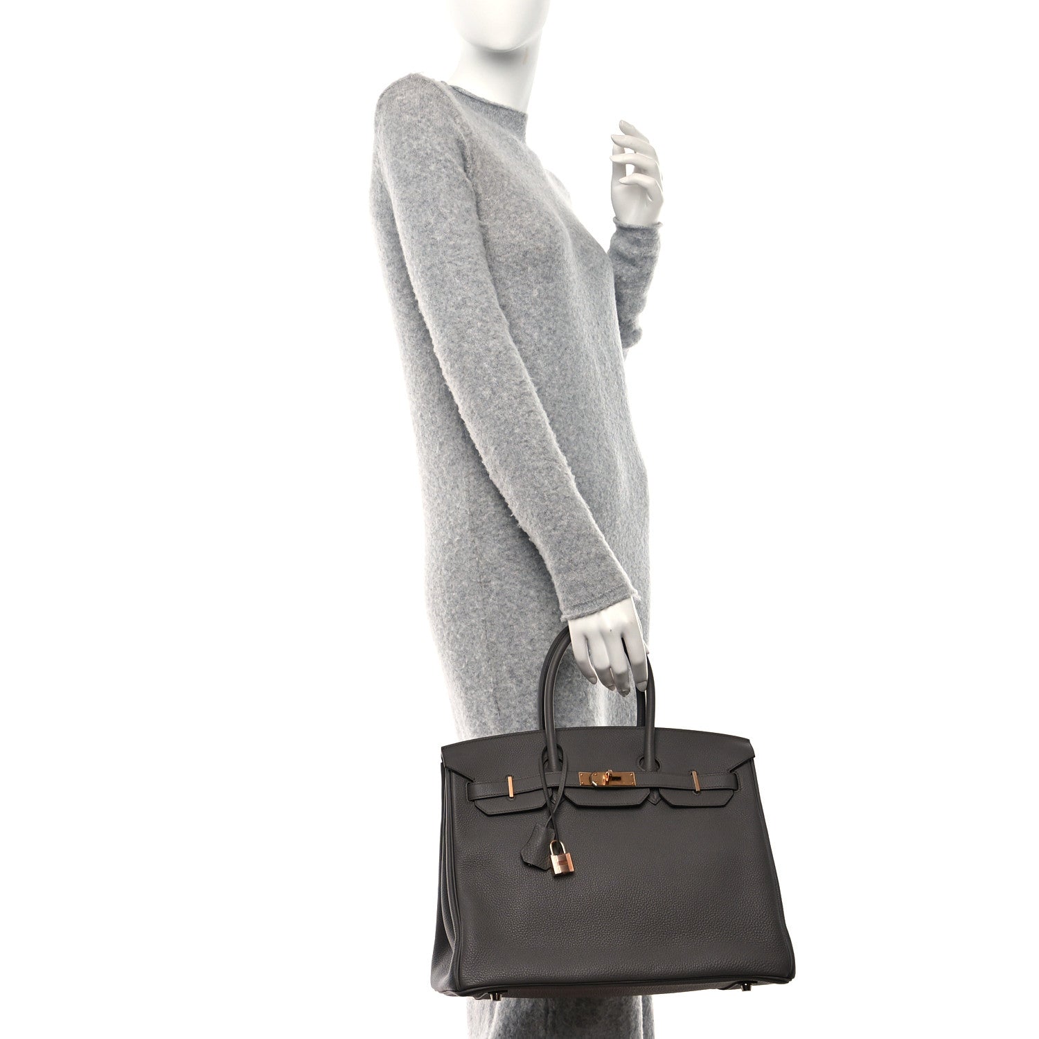 Hermes Togo Birkin 35 Etain 2 of 10