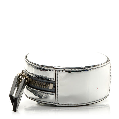 Gucci Guccissima Mirror Effect GG Round Coin Purse Silver 4 of 8