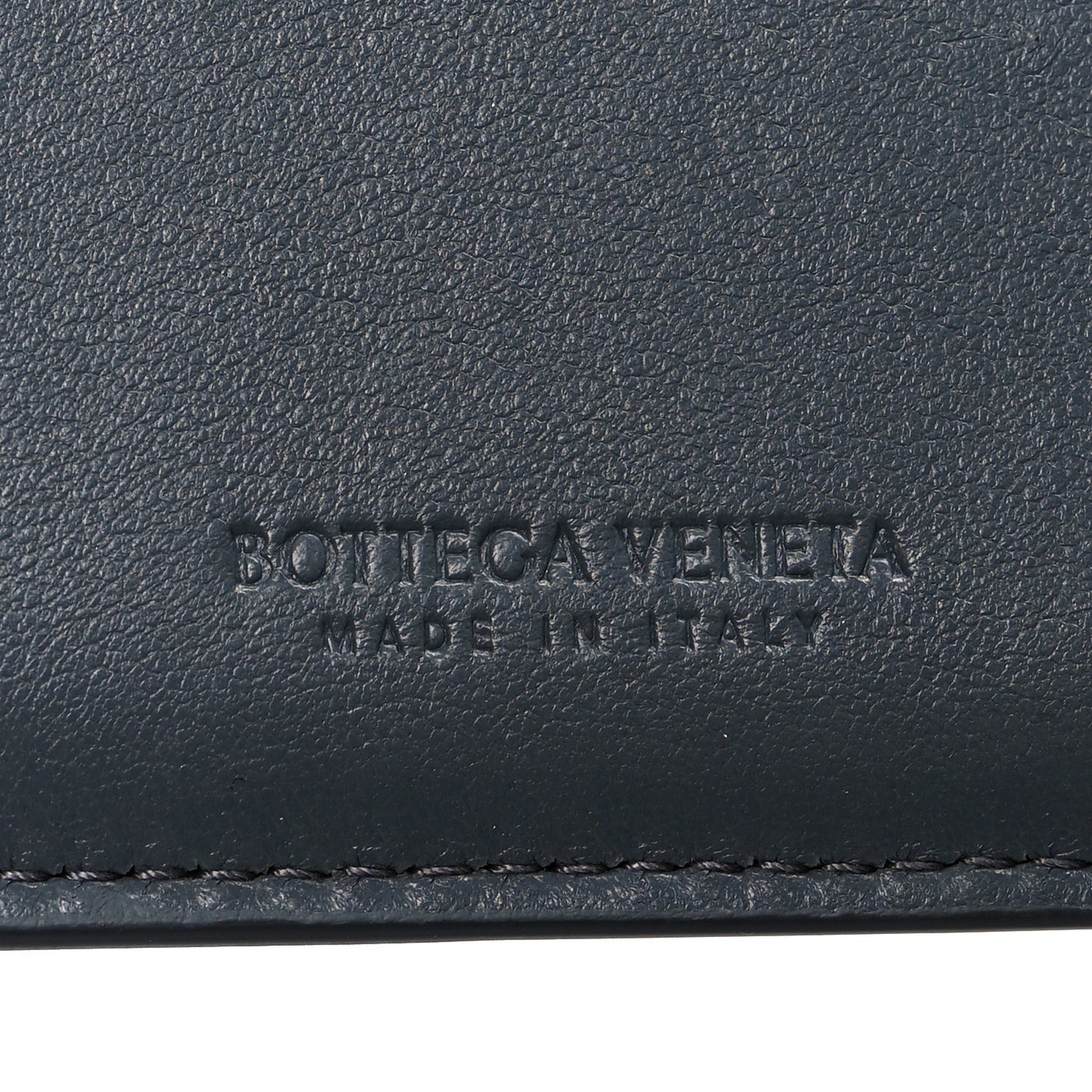 Nappa Maxi Intrecciato Card Holder Blue