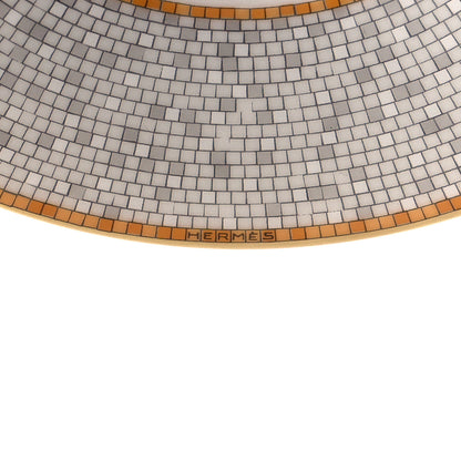 Hermes Porcelain Mosaique Au 24 Gold Coffee Cup and Saucer Set of 2 4 of 11