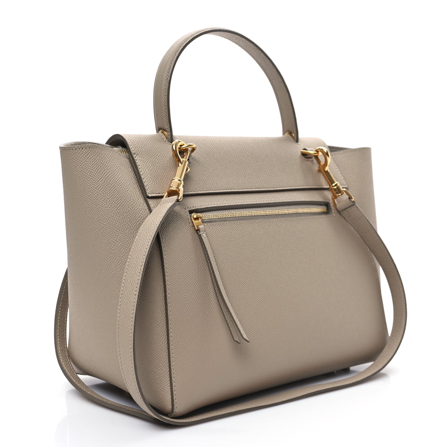Grained Calfskin Mini Belt Bag Light Taupe