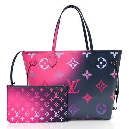 Louis Vuitton Monogram Giant Spring In The City Neverfull MM Midnight Fuchsia 3 of 10