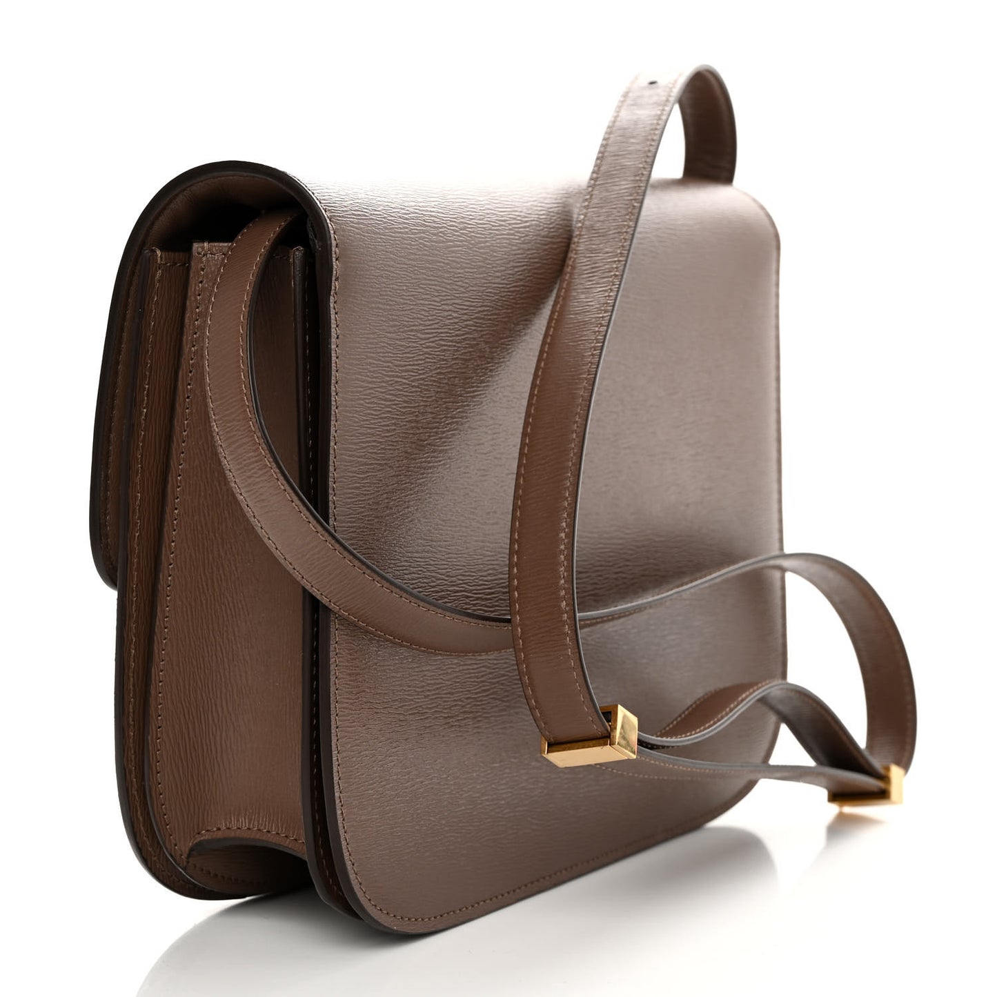 Liege Calfskin Medium Classic Box Flap Bag Glazed Nut