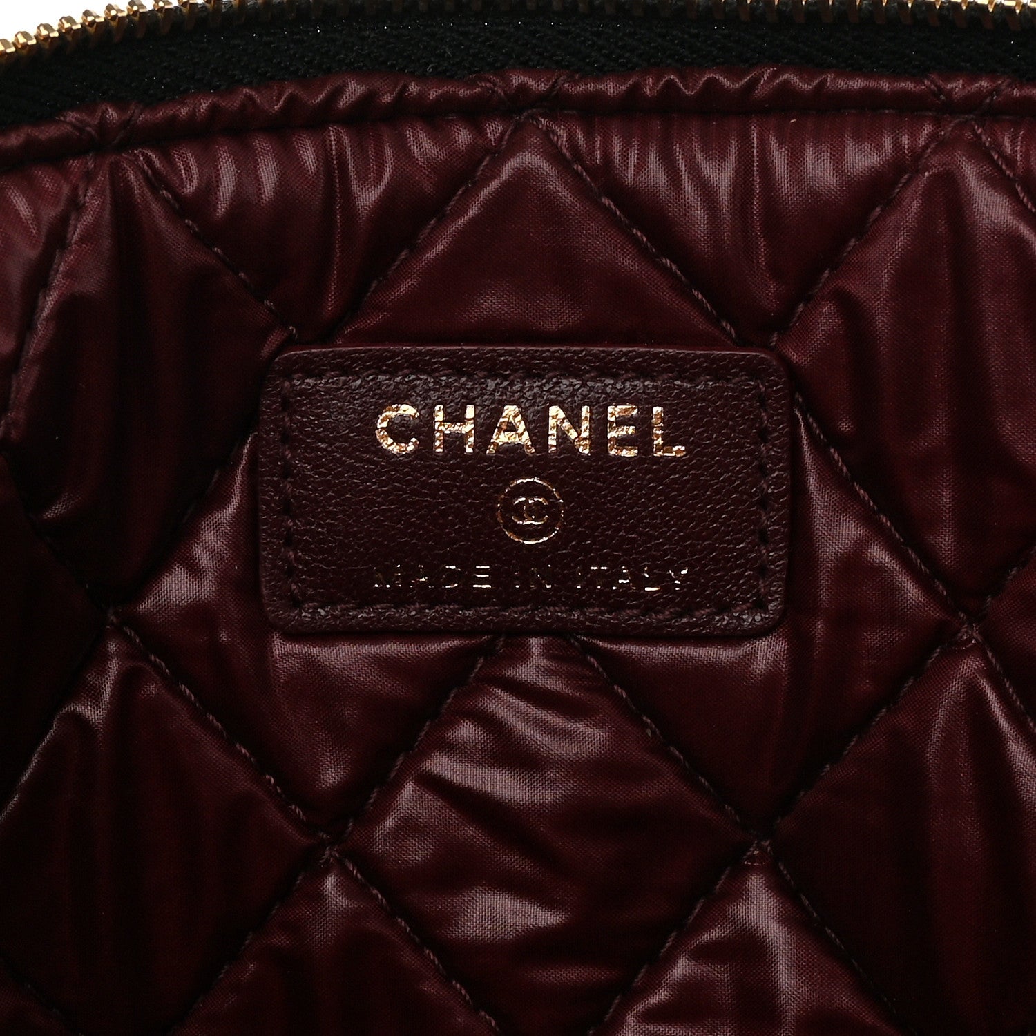 Chanel Lambskin Quilted Large Vintage Mademoiselle Cosmetic Case Black 6 of 12