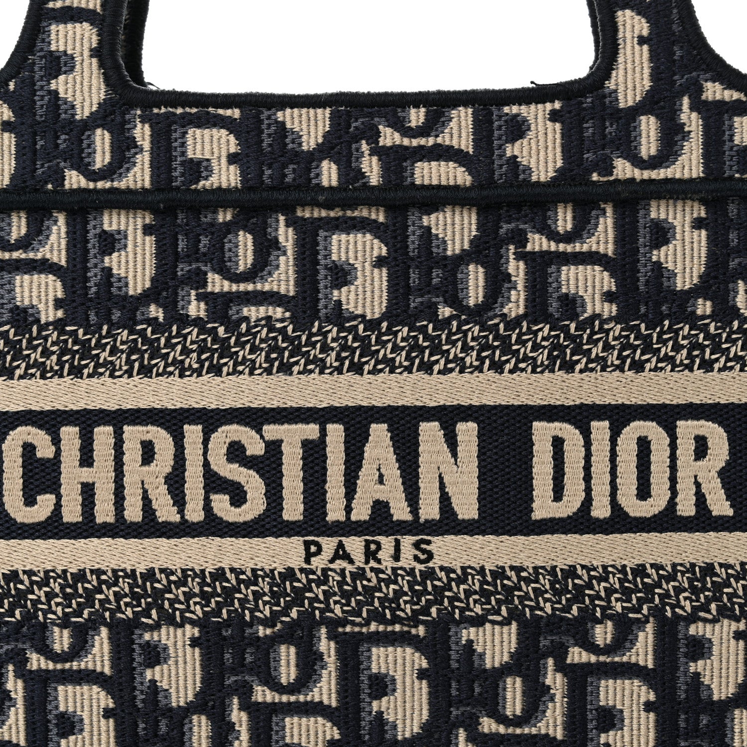 Christian Dior Oblique Mini Book Tote Blue Multicolor 8 of 12