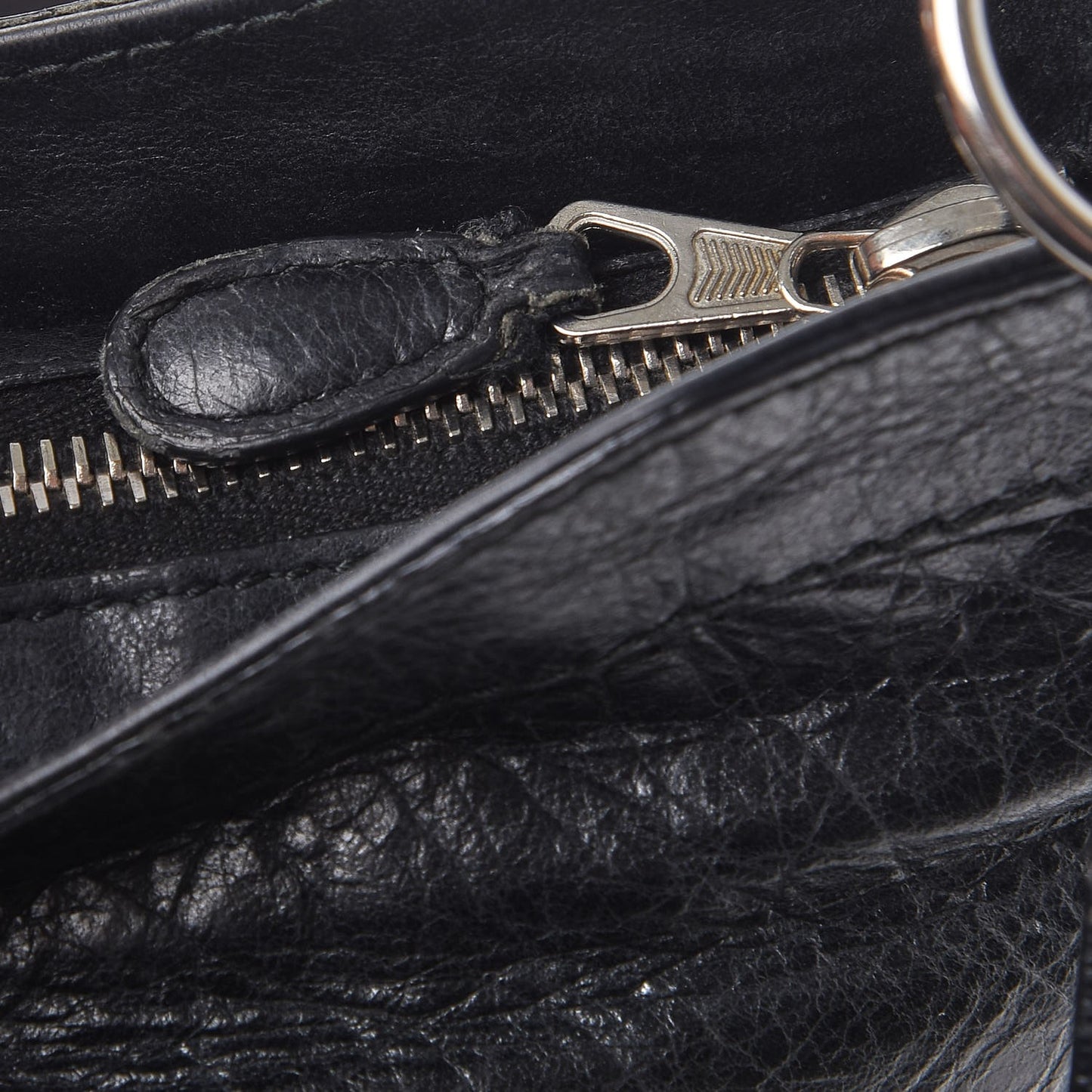 Agneau Giant 12 Silver Hardware Hip Black