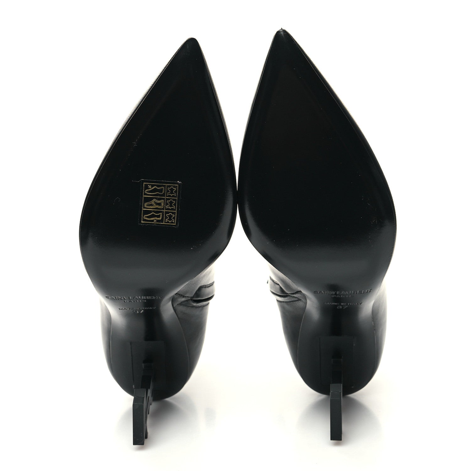 Saint Laurent Nappa Vendome Opyum 85 Ankle Boots 37 Black 5 of 8