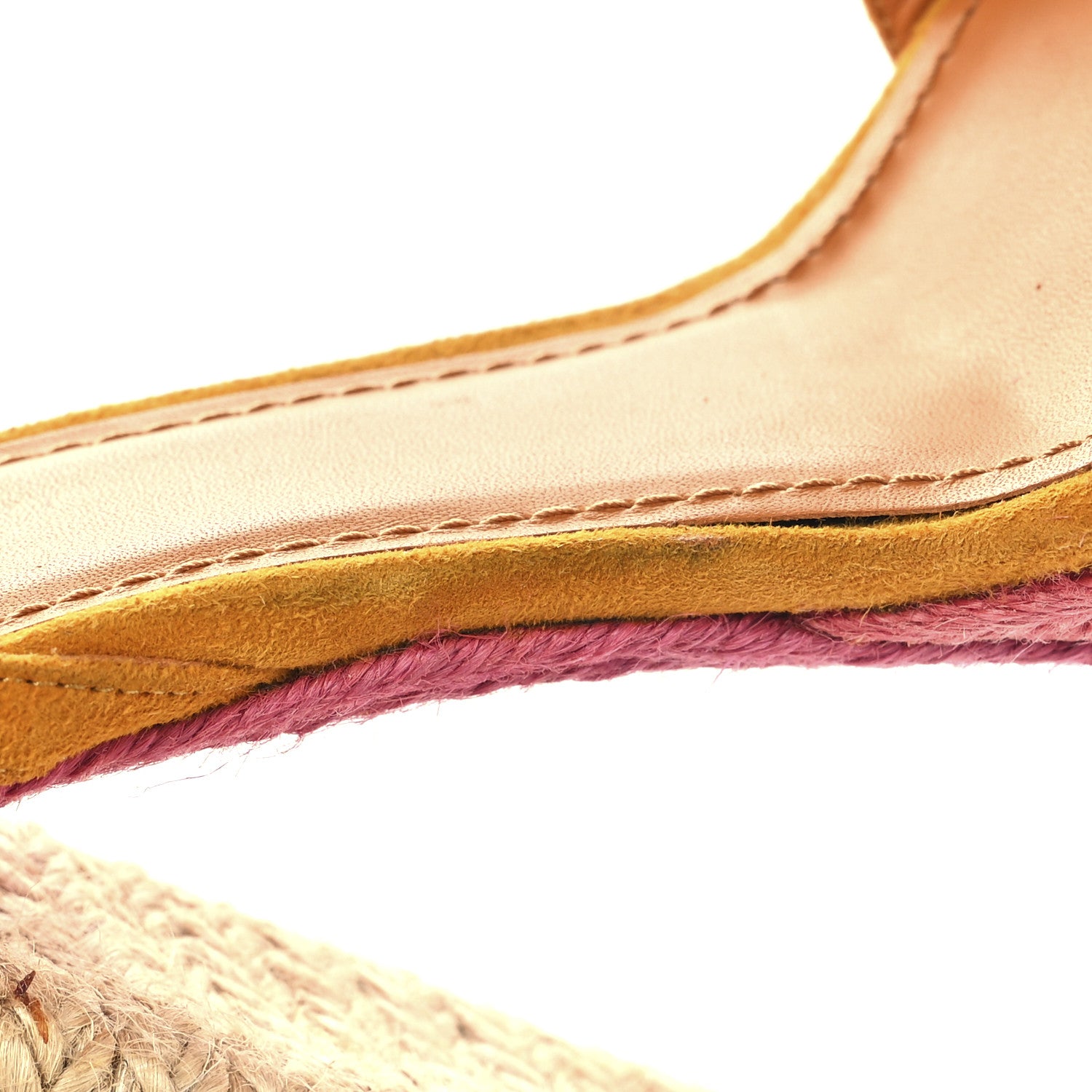 Saint Laurent Suede Riviera 105 Espadrille Sandals 37 Multicolor 10 of 13