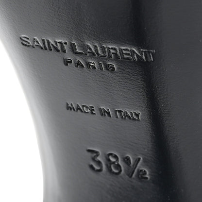 Saint Laurent Patent Calfskin Opyum 110 Sandals 38.5 Black 7 of 10