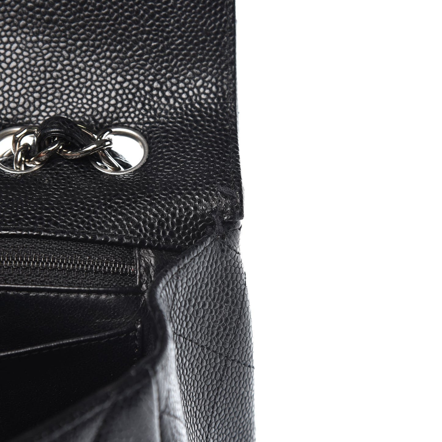 Caviar Quilted Jumbo Single Flap Black