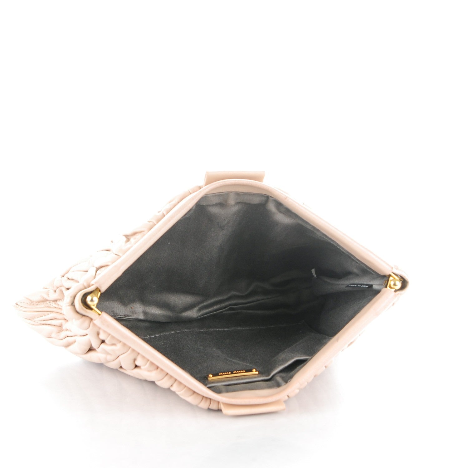 Miu Miu Nappa Matelasse Clutch Cammeo 5 of 8