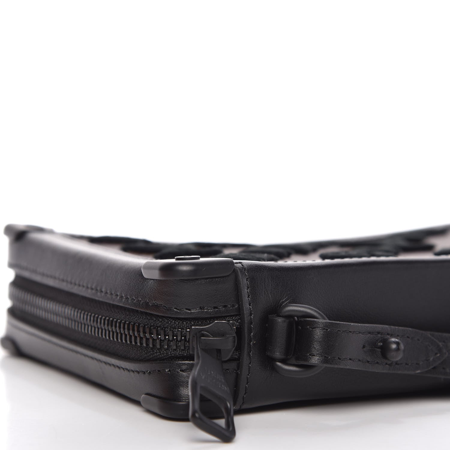 Louis Vuitton Monogram Tuffetage Soft Trunk Clutch Black 6 of 11