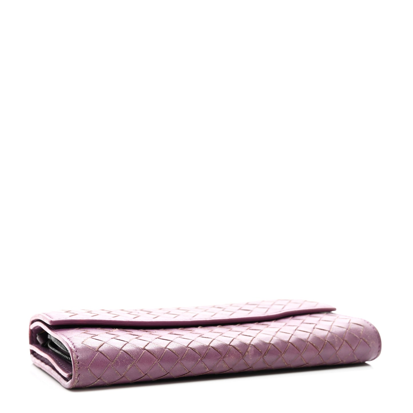 Nappa Intrecciato Continental Flap Wallet Corot