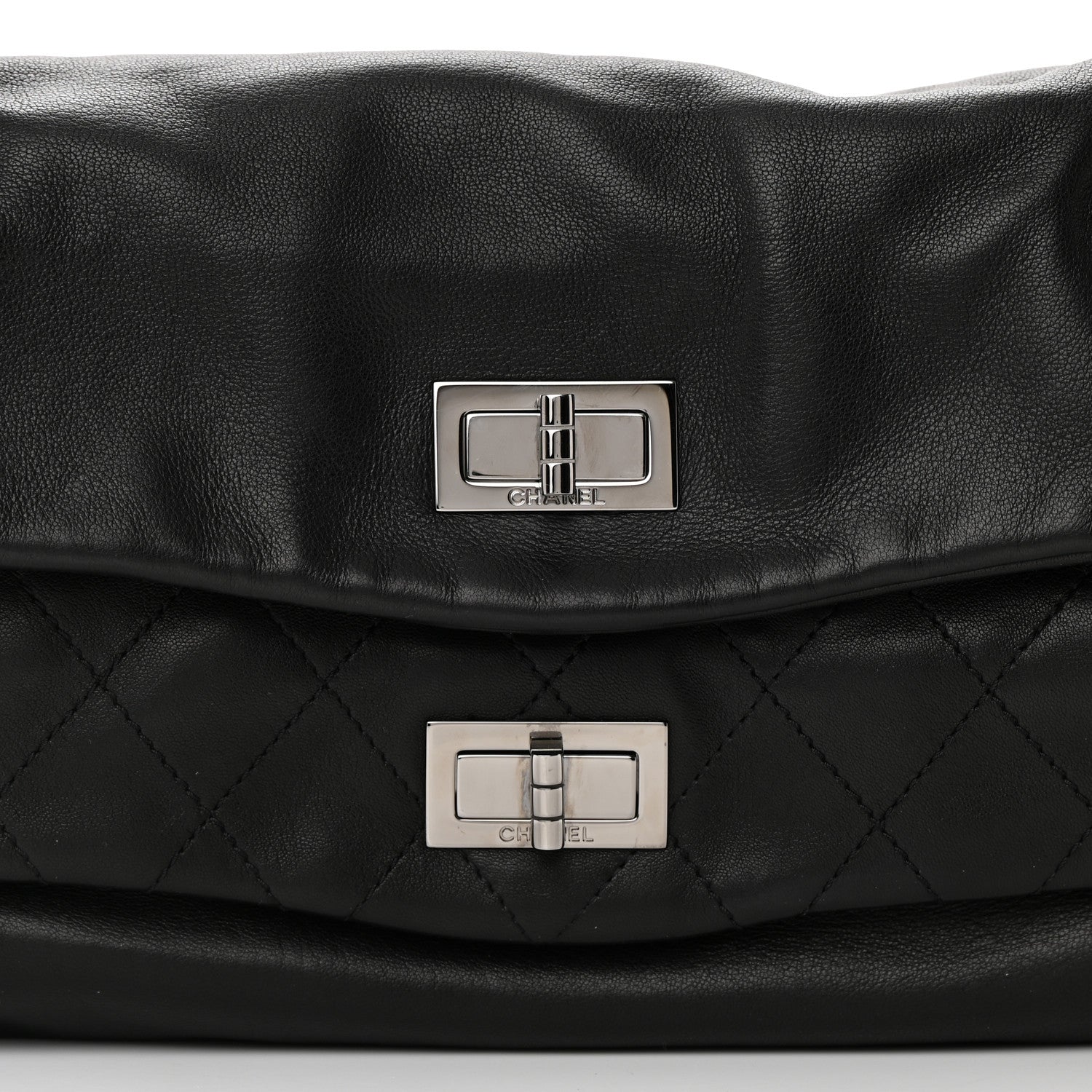 Chanel Lambskin Quilted Large Mademoiselle Double Flap Black 8 of 16