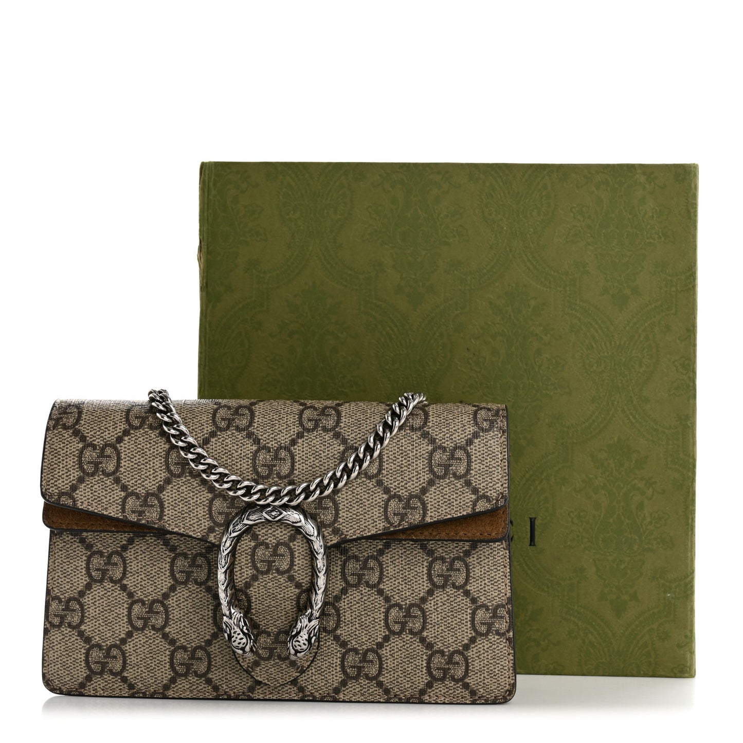 GG Supreme Monogram Super Mini Dionysus Shoulder Bag Taupe