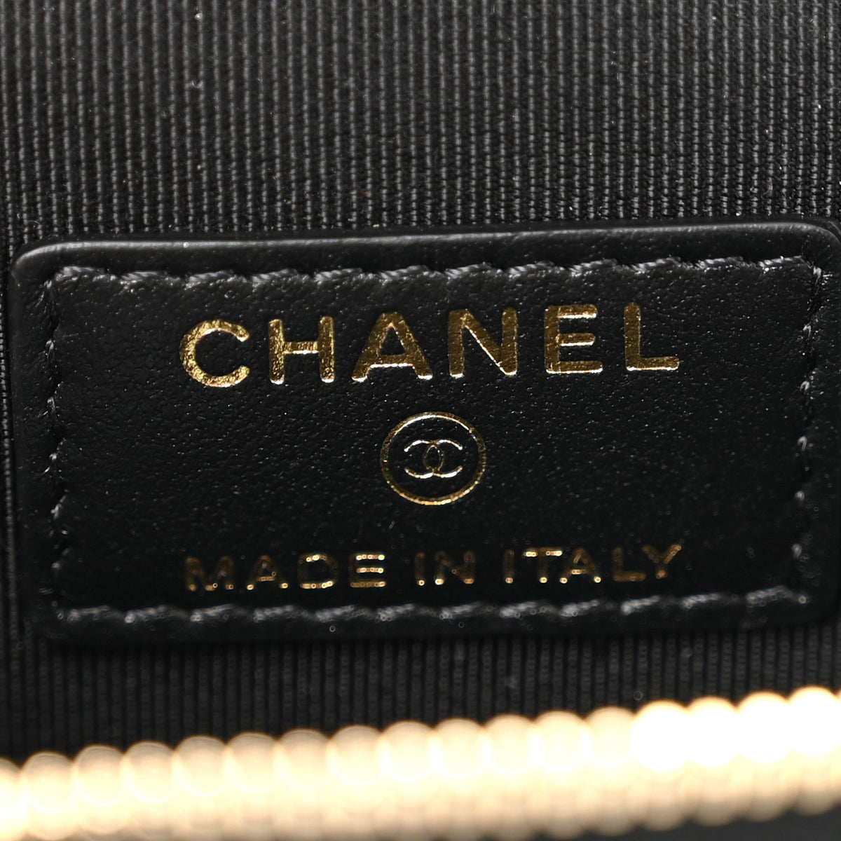 Chanel Caviar Quilted Small Handle With Care Vanity Case With Chain Black 6 of 11