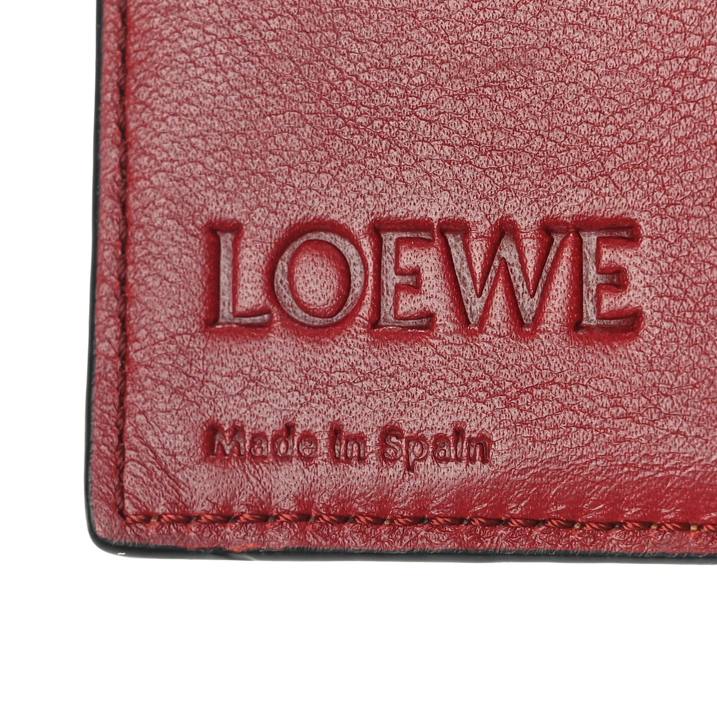 Grained Calfskin Compact Wallet Caramel Pecan