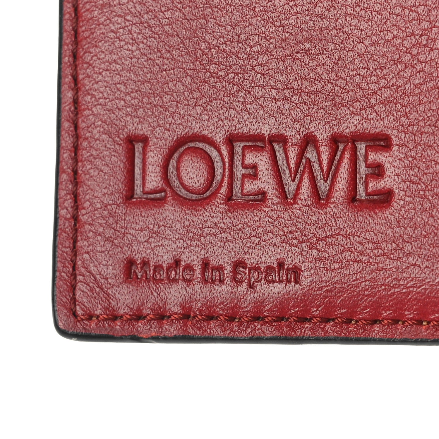 Loewe Grained Calfskin Compact Wallet Caramel Pecan 8 of 9