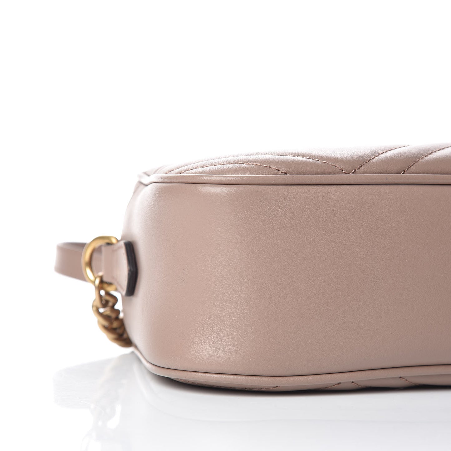 Calfskin Matelasse Small GG Marmont Chain Shoulder Bag Porcelain Rose
