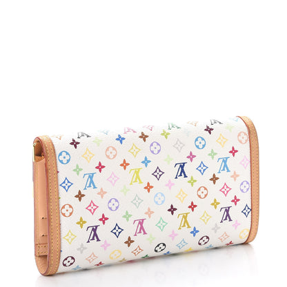 Louis Vuitton Monogram Multicolor Porte Tresor International Wallet White 3 of 9