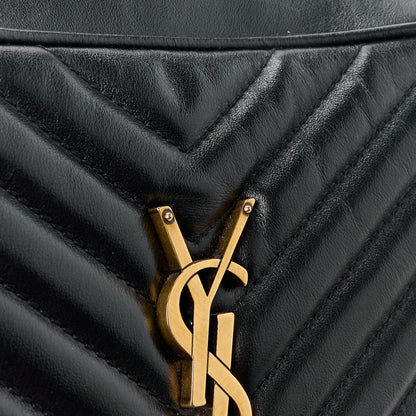 Saint Laurent Calfskin Matelasse Monogram Lou Camera Bag Black 12 of 13