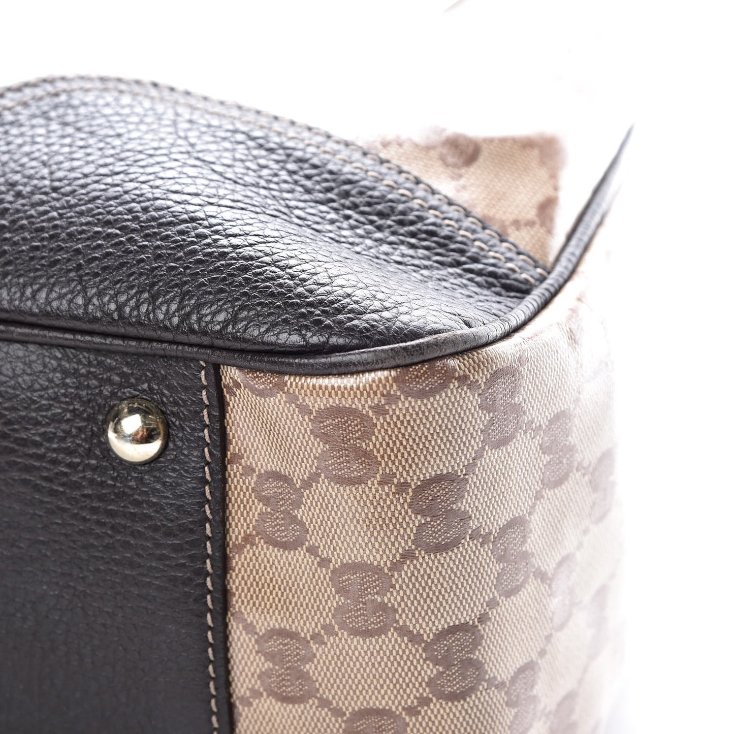 Crystal Monogram Large Princy Tote Dark Brown