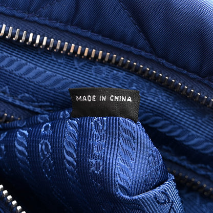 Prada Nylon Tessuto Impuntu Quilted Shoulder Bag Bluette 7 of 11