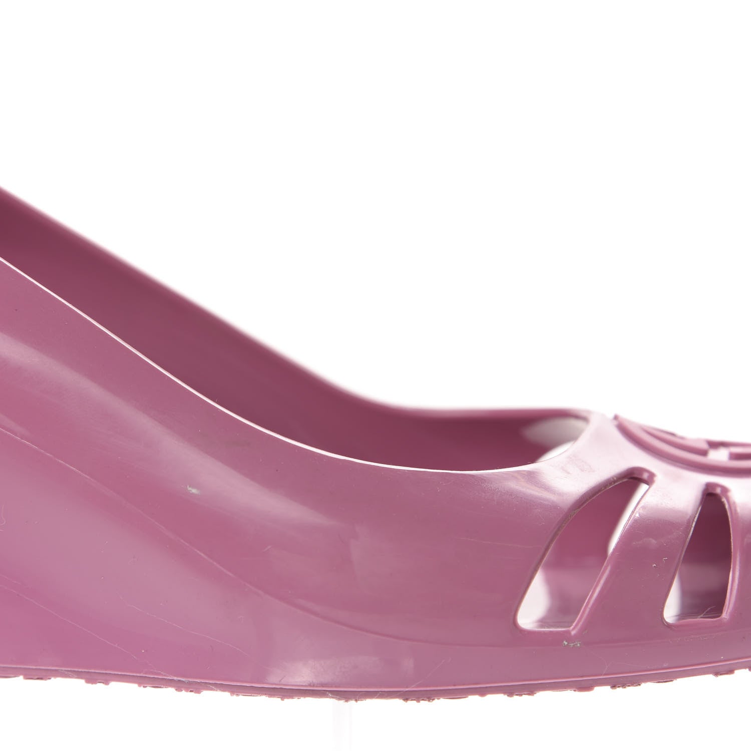 Gucci Rubber Jelly Marola Wedge 39 Fresia Rose 9 of 9
