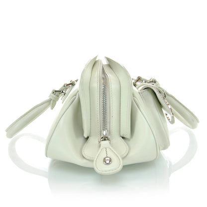 Christian Dior Leather Medium Detective Satchel White 6 of 9