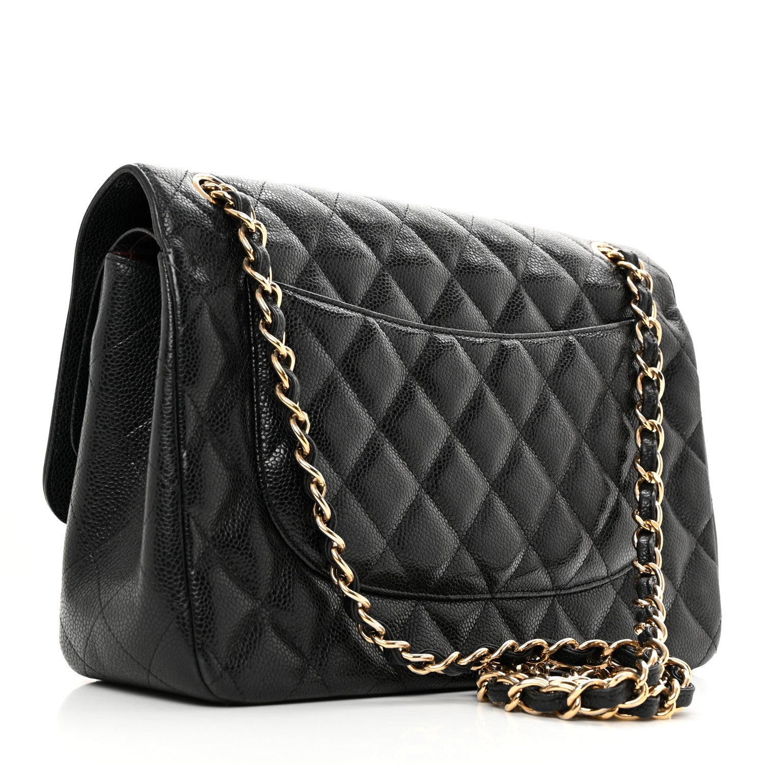 Chanel Caviar Quilted Jumbo Double Flap Black 3 of 16