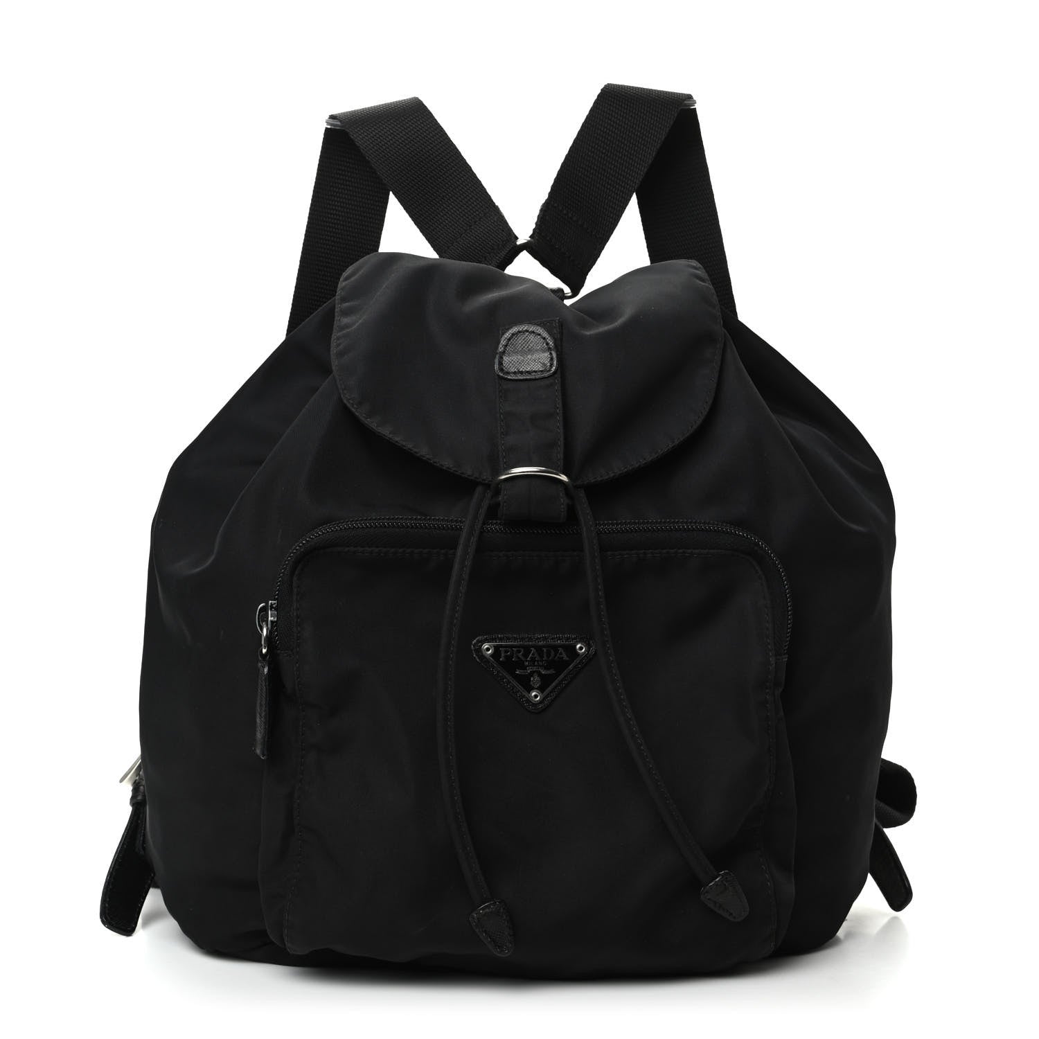 Prada Nylon Vela Mini Cinch Backpack Black 1 of 8