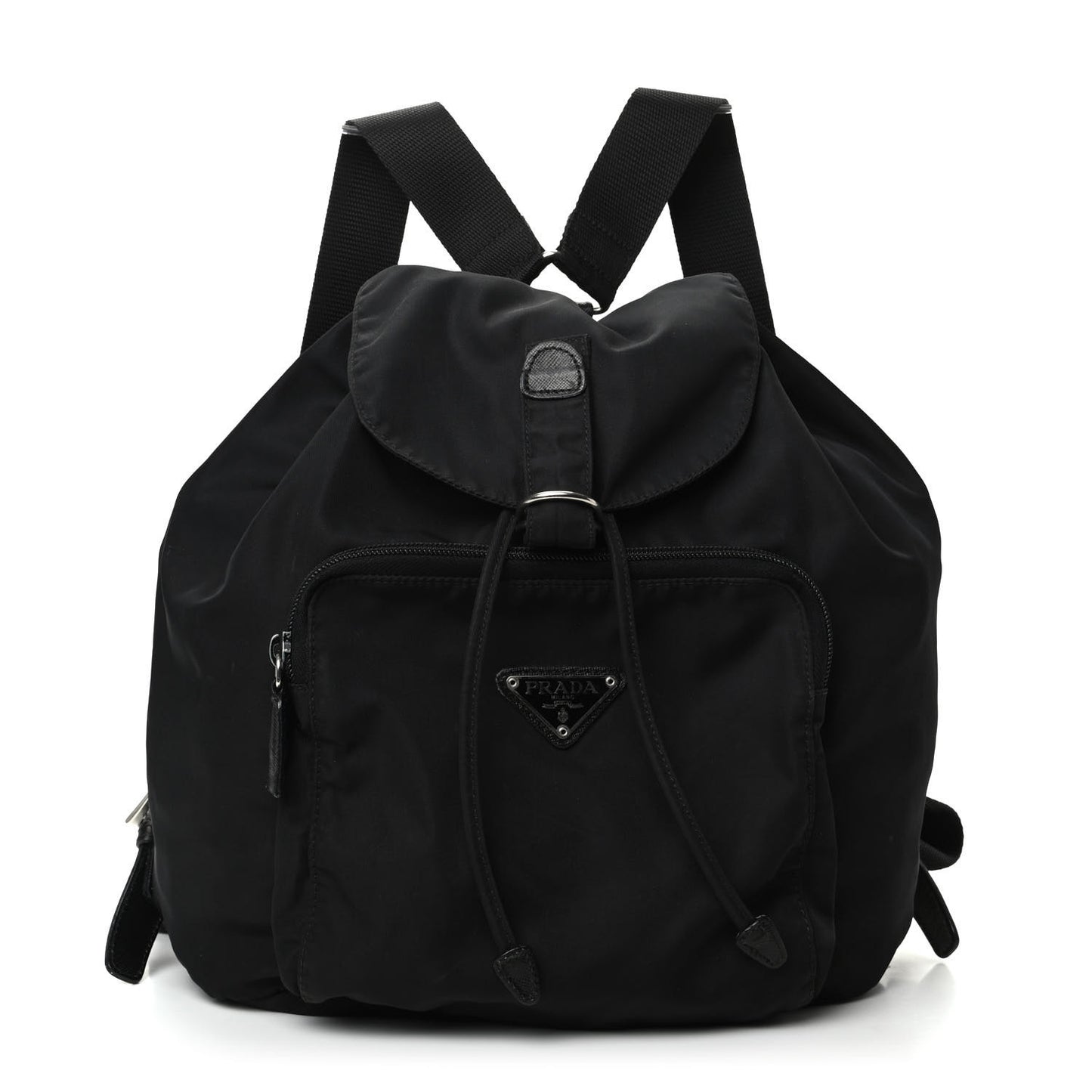 Nylon Vela Mini Cinch Backpack Black