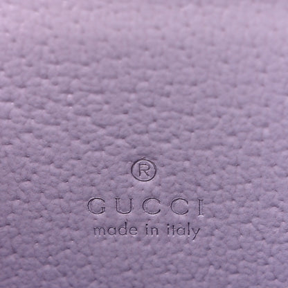 Gucci Monogram Jumbo GG Textured Dollar Calfskin Ophidia Key Card Case Beige Lapis 6 of 9