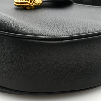 Bulgari Urban Grain Smooth Calfskin Serpenti Ellipse Shoulder Bag Black 8 of 8